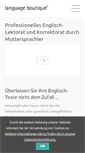 Mobile Screenshot of lektorat-englisch.de