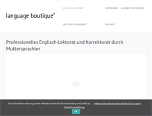 Tablet Screenshot of lektorat-englisch.de